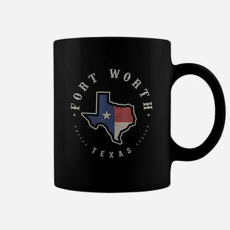 Vintage Fort Worth Texas State Flag Map Souvenir Gift Coffee Mug | Crazezy UK