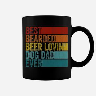 Vintage Funny Best Bearded Beer Lovin' Dog Dad Ever Love Pet Coffee Mug | Crazezy CA