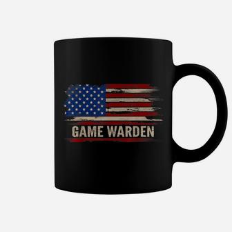 Vintage Game Warden American Flag Job Gift Coffee Mug | Crazezy