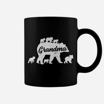 Vintage Grandma Bear With 6 Cub Mother's Day Coffee Mug | Crazezy UK
