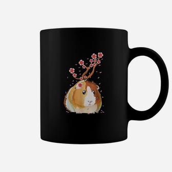 Vintage Guinea Pig Japanese Cherry Blossom Flower Gift Coffee Mug | Crazezy