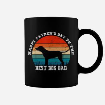 Vintage Happy Father’S Day To The Best Dog Dad Coffee Mug | Crazezy AU