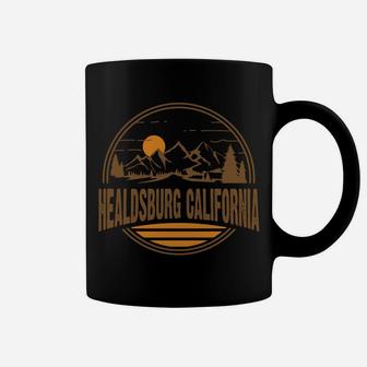 Vintage Healdsburg, California Mountain Hiking Print Sweatshirt Coffee Mug | Crazezy UK