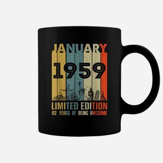 Vintage January 1959 Classic 62 Yrs Old 62Nd Birthday Gift Coffee Mug | Crazezy