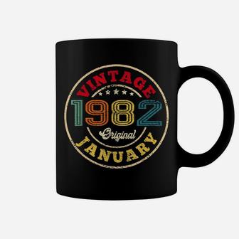 Vintage January 1982 Shirt Legend 39Th Birthday Retro Gift Coffee Mug | Crazezy AU