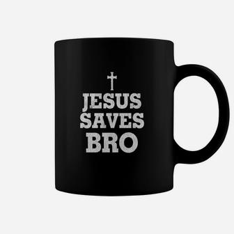 Vintage Jesus Saves Bro Christian Faith Jesus Christ Cross Coffee Mug - Monsterry CA
