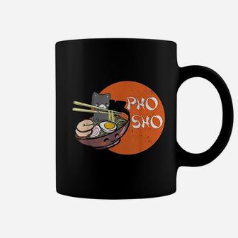 Vintage Kawaii Cat Pho Sho Vietnamese Bowl Ramen Noodle Coffee Mug | Crazezy AU