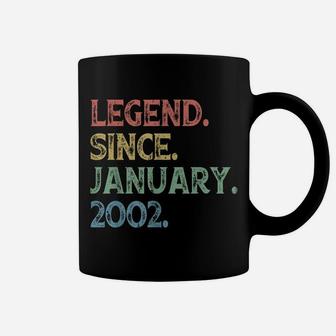 Vintage Legend Since January 2002 18Th Birthday 18 Years Old Coffee Mug | Crazezy DE