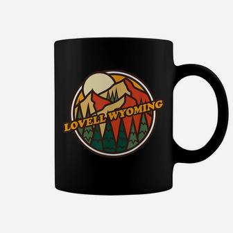 Vintage Lovell, Wyoming Mountain Hiking Souvenir Print Coffee Mug | Crazezy CA