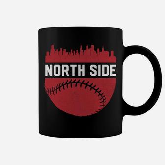 Vintage North Side Chicago Skyline Baseball Coffee Mug | Crazezy