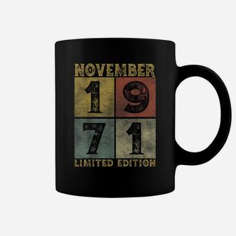 Vintage November 1971 50 Years Born In 1971 50Th Bday Gift Coffee Mug | Crazezy DE
