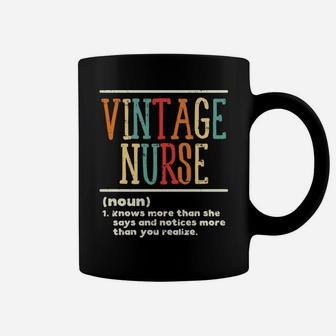 Vintage Nurse Definition Funny Nursing Rn Er Ed Icu L&D Gift Coffee Mug | Crazezy