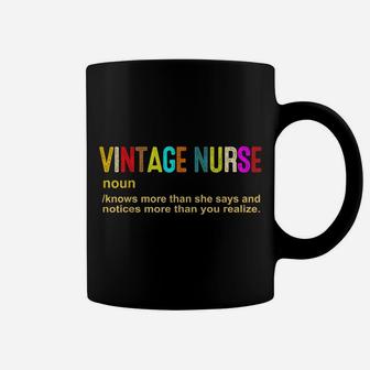 Vintage Nurse Noun-Funny Nurse Definition Nurse Thanksgiving Coffee Mug | Crazezy
