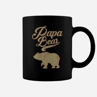 Vintage Papa Bear Dad Grandpa Father's Day Father Gift Tee Sweatshirt Coffee Mug | Crazezy