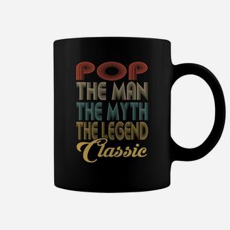 Vintage Pop The Man Myth Legend Grandpa Gift Retro Coffee Mug | Crazezy