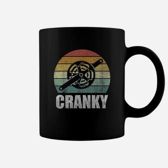Vintage Retro Bicycle Cranky Gifts For Cycling Lovers Cranky Coffee Mug | Crazezy