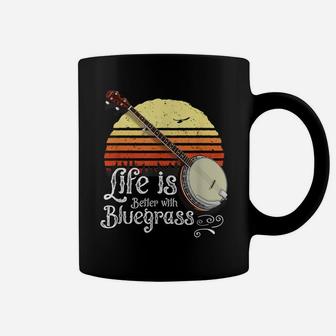 Vintage Retro Bluegrass 5 String Banjo T-Shirt Gift Coffee Mug | Crazezy