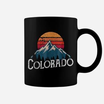 Vintage Retro Colorado Co Mountains Outdoor Wildness Coffee Mug | Crazezy AU