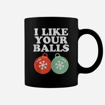 Vintage Retro I Like Your Balls Christmas Xmas Holiday Gift Coffee Mug | Crazezy DE