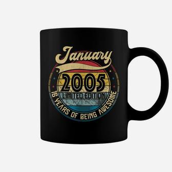 Vintage Retro January 2005 16Th Birthday Gift 16 Years Old Coffee Mug | Crazezy