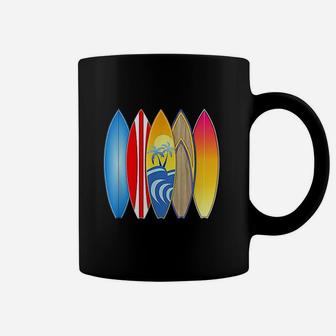 Vintage Retro Surfboards Surfing Coffee Mug | Crazezy AU
