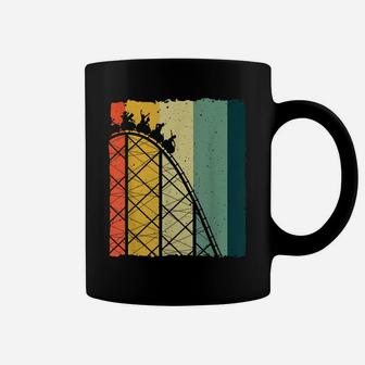 Vintage Roller Coaster Design Theme Park Lover Men Women Coffee Mug | Crazezy DE