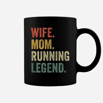 Vintage Runner Wife Mom Running Legend Funny Mother's Day Coffee Mug | Crazezy