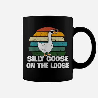 Vintage Silly Goose On The Loose Funny Saying Coffee Mug | Crazezy CA