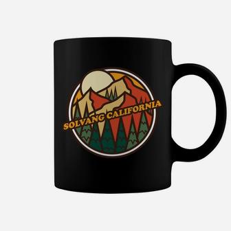 Vintage Solvang, California Mountain Hiking Souvenir Print Coffee Mug | Crazezy AU