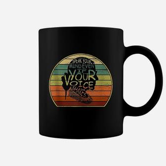 Vintage Speak Your Mind Even If Your Voice Shakes Coffee Mug | Crazezy DE