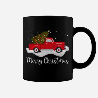 Vintage Wagon Christmas Shirt Tree On Car Xmas Red Truck Sweatshirt Coffee Mug | Crazezy