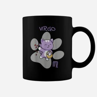 Virgo Zodiac Sign Cat Astrology Funny Kitten Cats Coffee Mug | Crazezy DE