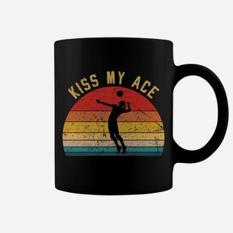 Volleyball Kiss My Ace Volleyball-Player Coach Gift Idea Coffee Mug | Crazezy