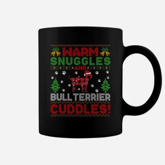 Warm Snuggles Bull Terrier Gift Ugly Bull Terrier Christmas Sweatshirt Coffee Mug | Crazezy