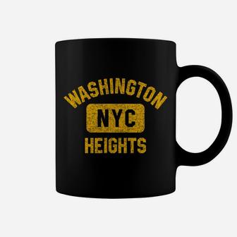 Washington Heights Nyc Gym Style Distressed Amber Print Coffee Mug | Crazezy UK