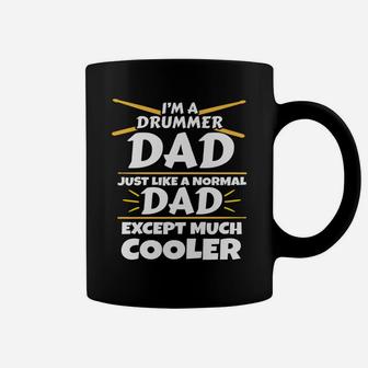 Way Cool Dad Drummers Drumming Gift Fathers Day Drummer Coffee Mug | Crazezy