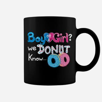 We Donut Know Funny Gender Reveal Family Coffee Mug | Crazezy