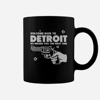 Welcome Back To Detroit T-shirt Coffee Mug - Thegiftio UK