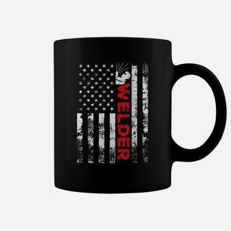 Welder Vintage Usa American Flag Welding Coffee Mug | Crazezy