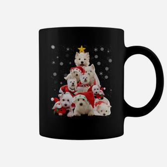 Westie Christmas Tree Lights Funny Dog Xmas Gift Sweatshirt Coffee Mug | Crazezy