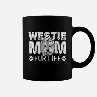 Westie Mom Fur Life Dog Mothers Day Gift Pun Coffee Mug | Crazezy