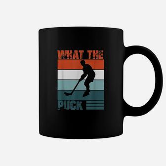 What The Puck Ice Hockey Fans Cool Hockey Supporters Gift Coffee Mug | Crazezy