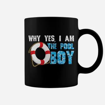 Why Yes I Am The Pool Boy Funny Swimmer Swimming Swim Gift Coffee Mug | Crazezy