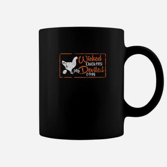 Wicked Chickens Lay Deviled Eggs Funny Chicken Coffee Mug - Thegiftio