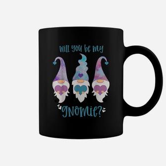 Will You Be My Gnomie Valentine Gnome Couples Matching Coffee Mug | Crazezy