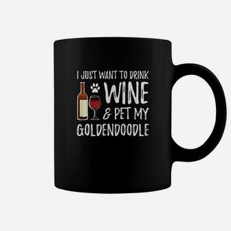 Wine And Goldendoodle For Goldendoodle Dog Mom Coffee Mug | Crazezy