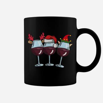 Wine Glass Santa Elf Reindeer Drinking Cool Christmas Gifts Coffee Mug | Crazezy