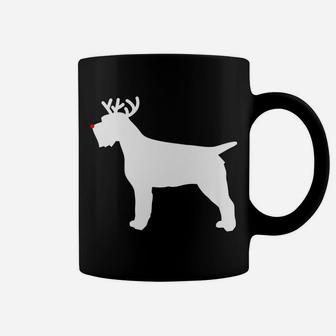 Wirehaired Pointing Griffon Reindeer Christmas Dog Coffee Mug | Crazezy