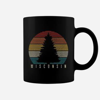 Wisconsin Vintage Tree Coffee Mug | Crazezy