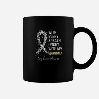 With Every Breath I Fight With My Grandma Coffee Mug | Crazezy